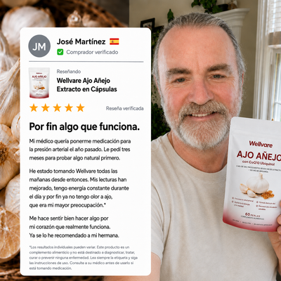 Cápsulas de extracto de ajo envejecido de Wellvare