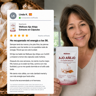 Cápsulas de extracto de ajo envejecido de Wellvare