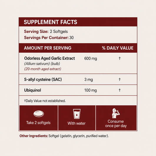 Wellvare Aged Garlic Extract Softgels