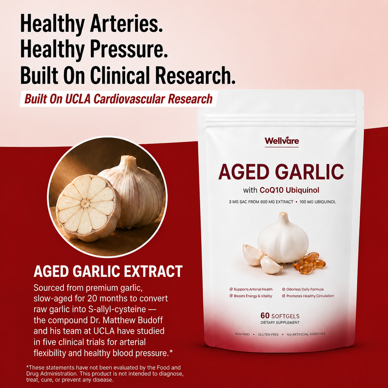 Wellvare Aged Garlic Extract Softgels