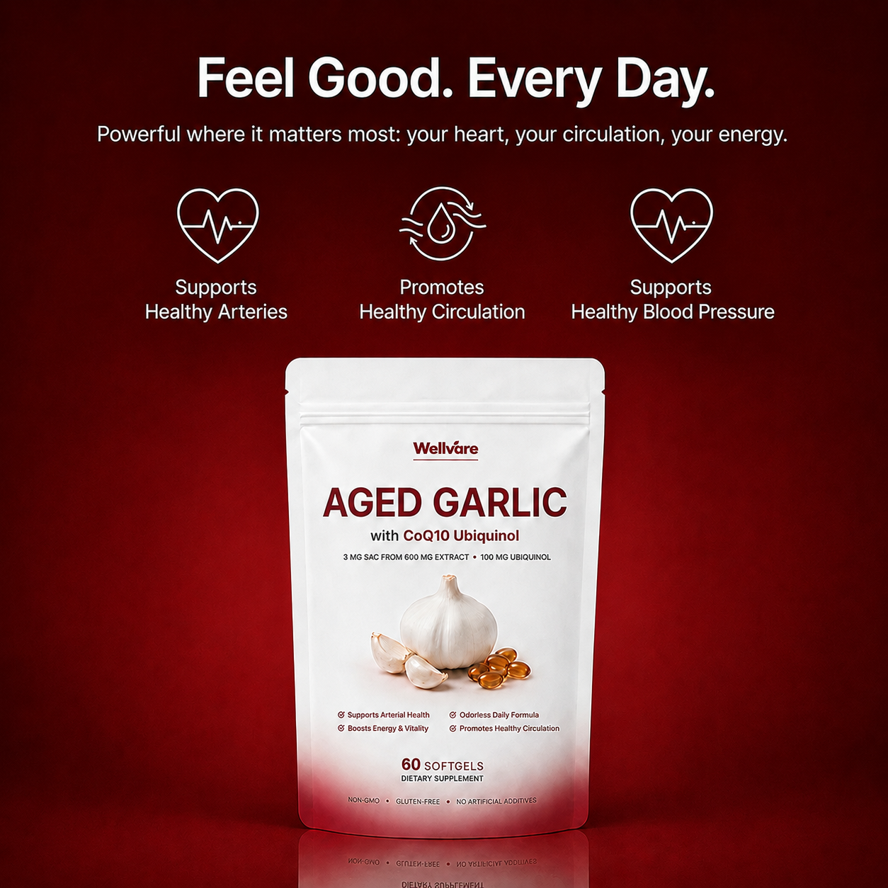 Wellvare Aged Garlic Extract Softgels