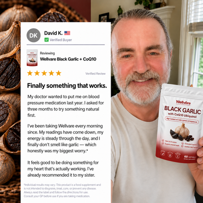 Wellvare Fermented Black Garlic + CoQ10 Softgels